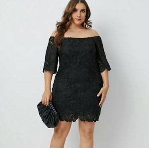 Off The Shoulder Half Sleeves Dress